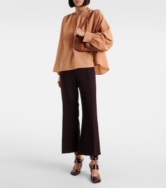 Weite Cropped-Hose aus Wolle | Chloé