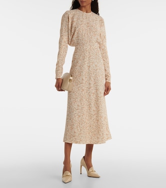 Bedrucktes Midikleid Dolman | Victoria Beckham