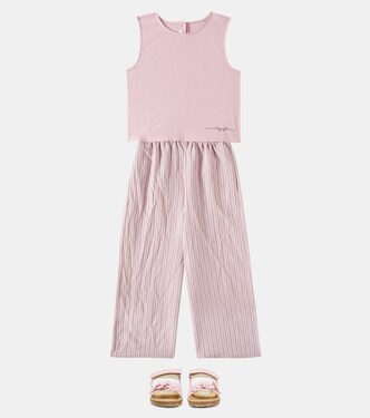 Top e pantaloni regular a righe | Il Gufo