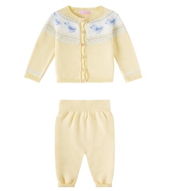 Baby - Cardigan e pantaloni Isa in maglia | La Coqueta