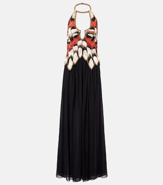 Verzierte Robe Alicia aus Seide | Isabel Marant