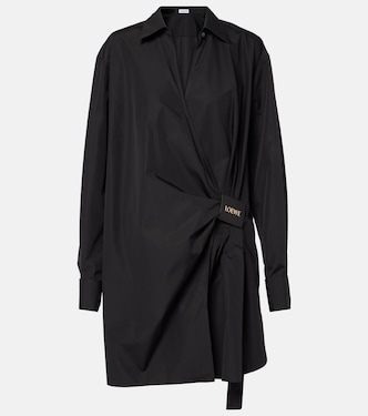 Draped cotton shirt dress | Loewe