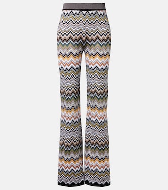 Zigzag high-rise flared pants | Missoni