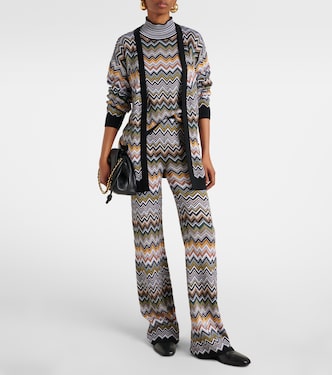 Zigzag high-rise flared pants | Missoni