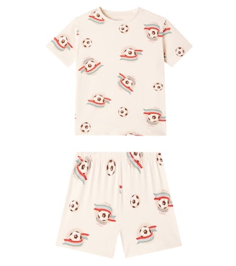 Cotton-blend T-shirt and shorts set  | Konges Sløjd