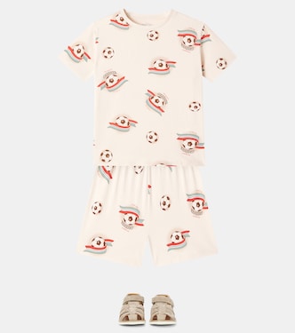 Cotton-blend T-shirt and shorts set  | Konges Sløjd