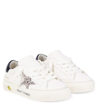 Sneakers May aus Leder mit Glitter | Golden Goose Kids
