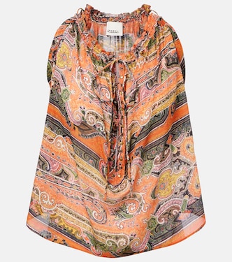 Marilou涡纹真丝巴厘纱上衣 | Isabel Marant
