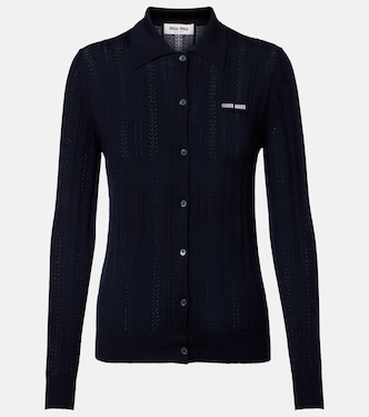 Open-knit cashmere cardigan  | Miu Miu