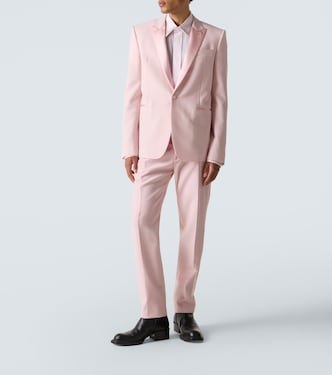 Blazer aus Wolle und Mohair mit Seide | McQueen