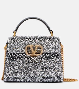 VSling Small embellished suede tote bag | Valentino Garavani