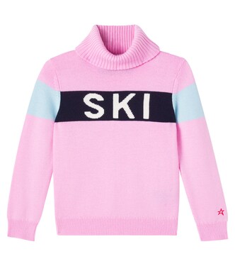 Intarsia wool turtleneck sweater | Perfect Moment Kids