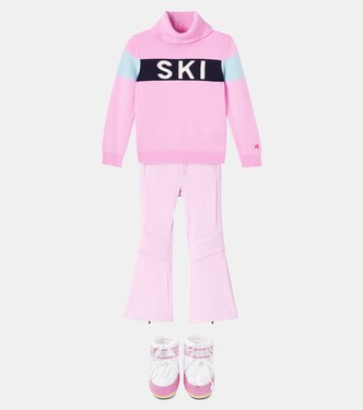 Intarsia wool turtleneck sweater | Perfect Moment Kids