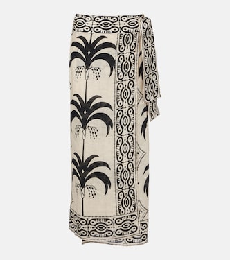 Pareo de lino estampado | Johanna Ortiz