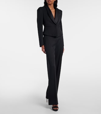 Cropped wool blazer | McQueen