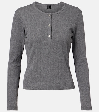 Top Henley en coton | Leset