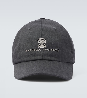 Logo virgin wool baseball cap | Brunello Cucinelli