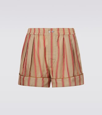 Striped twill shorts | Saint Laurent