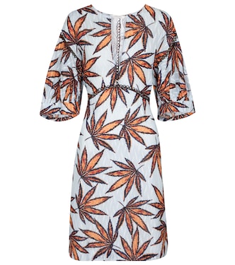 Fantasy Leaves printed cotton minidress | Dorothee Schumacher
