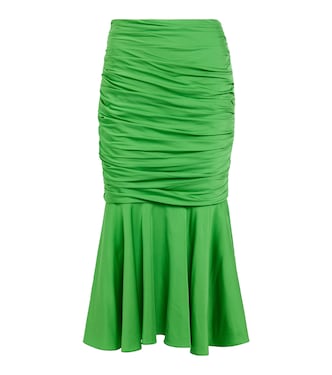 Falda midi fruncida | Stella McCartney
