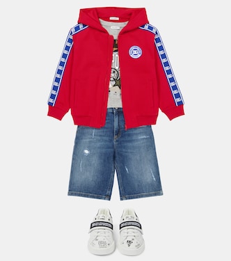 Felpa in cotone con cappuccio | Dolce&Gabbana Kids