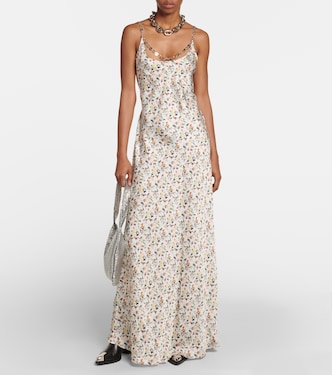 Robe longue à fleurs | Rabanne