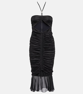 Ruched jersey midi dress | Blumarine