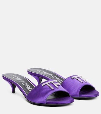 Sandali in raso con decorazioni | Tom Ford