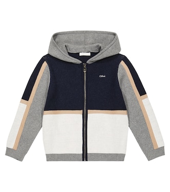 Sudadera con capucha de algodón y lana | Chloé Kids