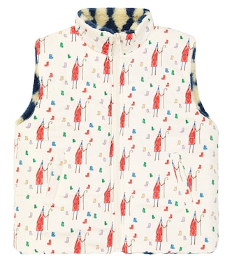 Gilet reversibile in pile con stampa | Jellymallow