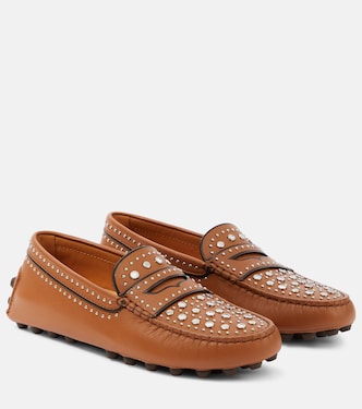 Gommino studded leather moccasins | Tod's