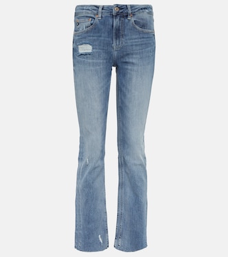 Jeans rectos Girlfriend de tiro medio | AG Jeans