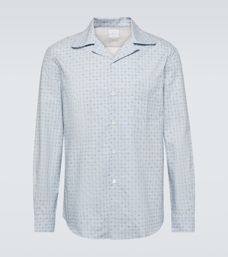 Camicia in cotone con stampa | Brunello Cucinelli