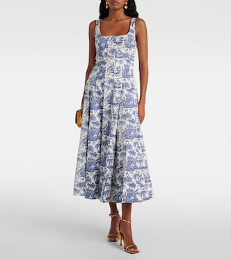 Midikleid Wells aus Baumwollpopeline | Staud
