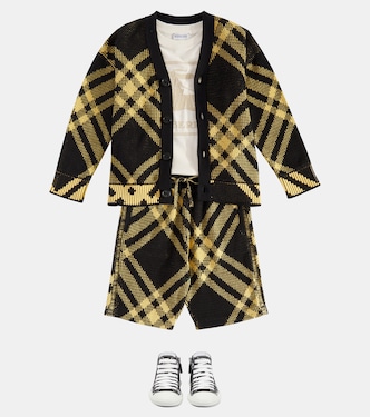 Shorts de algodón con Burberry Check | Burberry Kids
