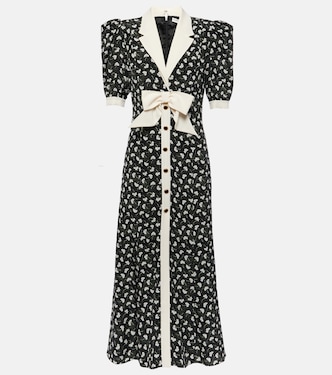 Bedrucktes Maxikleid aus Seide | Alessandra Rich