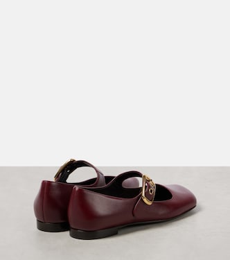 Polly leather Mary Jane flats | Chloé
