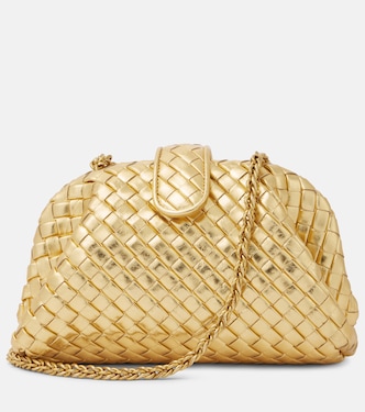 Lauren 1980 Small mirrored leather clutch | Bottega Veneta