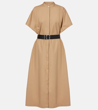 Belted cotton midi dress | Jil Sander