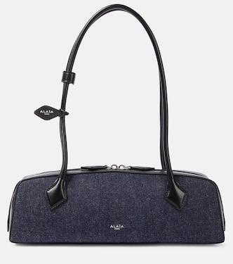 Le Teckel Medium denim shoulder bag | Alaïa