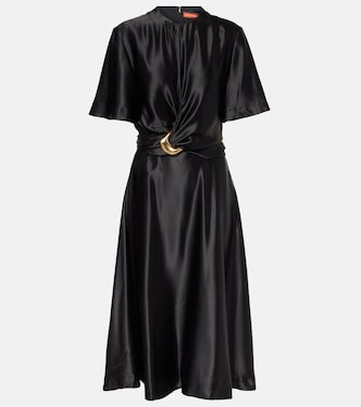 Midikleid Honey aus Seidensatin | Altuzarra