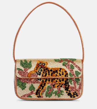 Tommy beaded shoulder bag | Staud