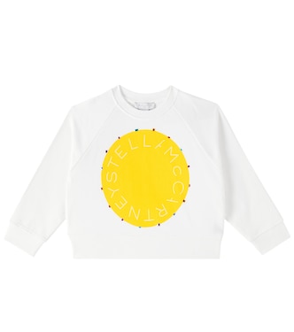 Sweatshirt aus Baumwolle mit Kristallen | Stella McCartney Kids