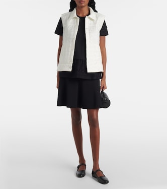T-shirt in cotone con pizzo | Moncler