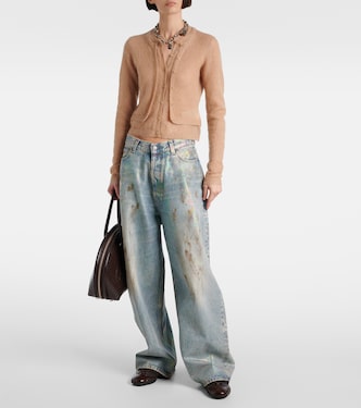 Cardigan en mohair et laine | Acne Studios