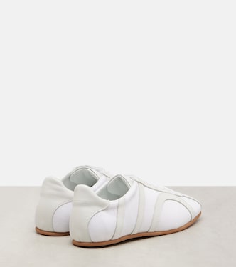 Leather-trimmed sneakers | Toteme