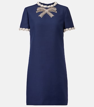 Crepe Couture embellished minidress | Valentino