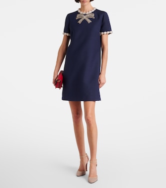 Verziertes Minikleid aus Crepe Couture | Valentino