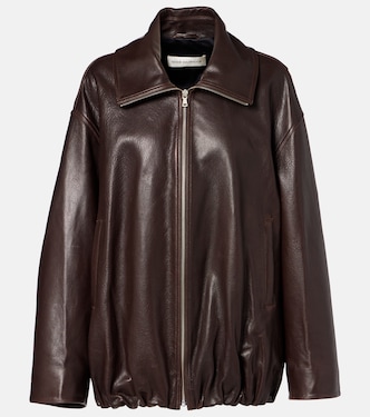 Elisse leather bomber jacket | Nour Hammour