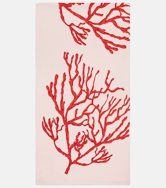 Coral cotton tablecloth | Les-Ottomans